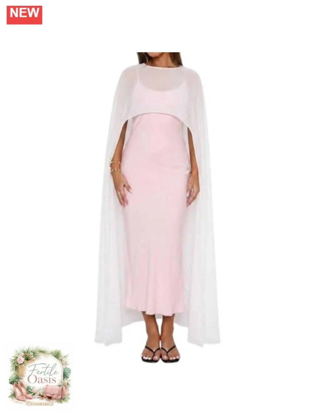 Sheer Chiffon Long Cape High Low Hem Poncho Evening Dress Cover Up